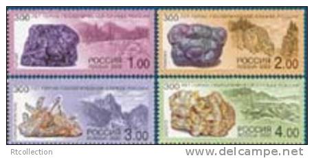 Russia 2000 - 300th Anniversary Rock Geological Service Stone Minerals Geology Sciences Stamps MNH Michel 845-848 - Other & Unclassified
