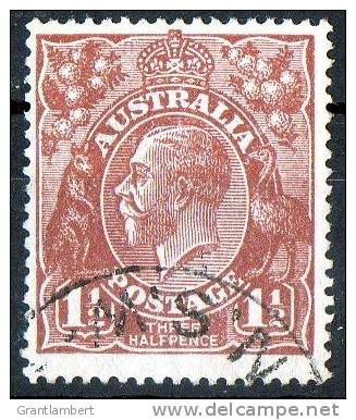 Australia 1918 King George V 1.5d Red-brown - Single Crown Wmk Used  SG59 NSW - Usati