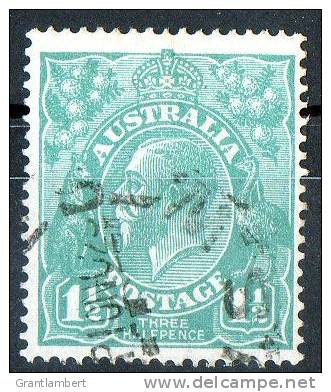 Australia 1918 King George V 1.5d Green - Single Crown Wmk Used - NSW - Used Stamps