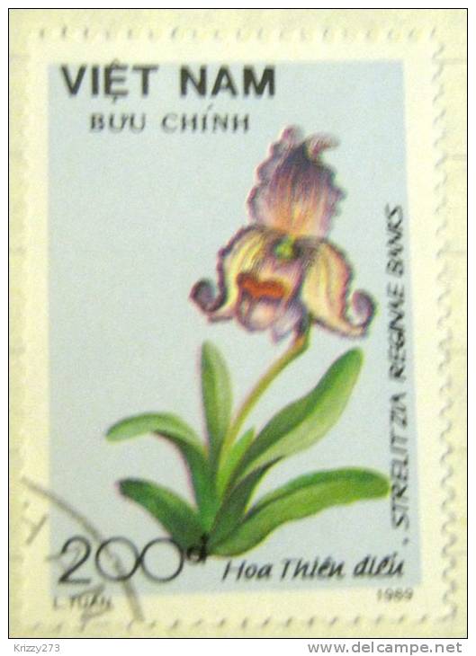 Vietnam 1989 Flower Iris Strelitzia Reginae Banks 200 - Used - Vietnam