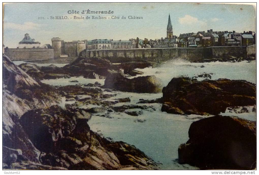 Etudes De Rochers, Coté Du Chateau - Saint Malo