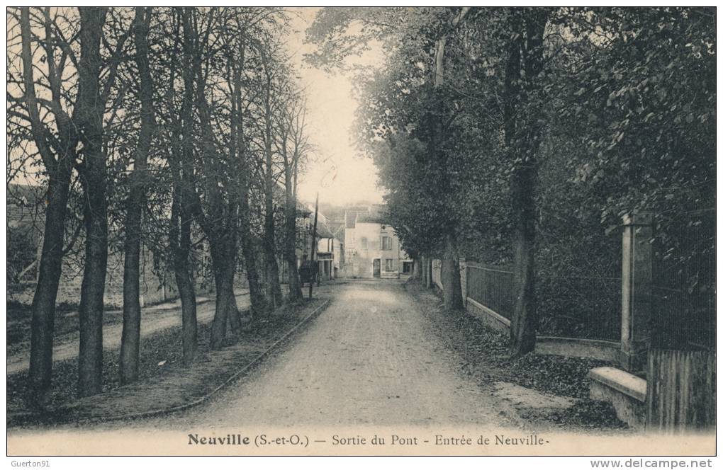 ( CPA 78 )  NEUVILLE  /  Sortie Du Pont  -  Entrée De Neuville  - - Neuville-sur-Oise