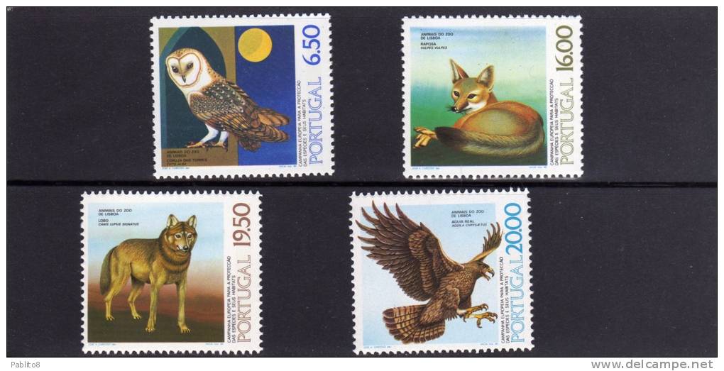 PORTOGALLO - PORTUGAL 1980 PROTEZIONE HABITAT FAUNA MNH - Neufs