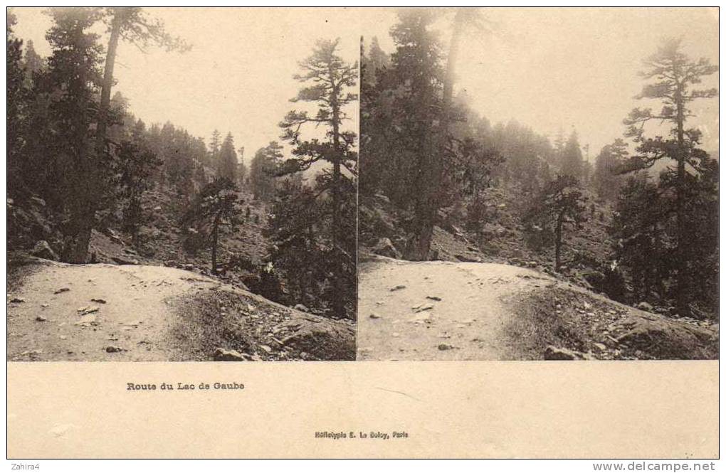 Hautes-Pyrénées - Route Du Lac De Gaube - Stereoscope Cards