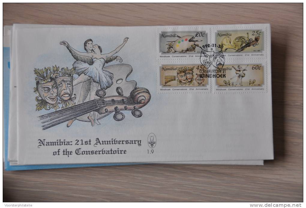 FDC NAMIBIË NAMIBIA 1992 CONSERVATOIRE MUSIC MUSIQUE BLANCO BLANK. - Namibia (1990- ...)