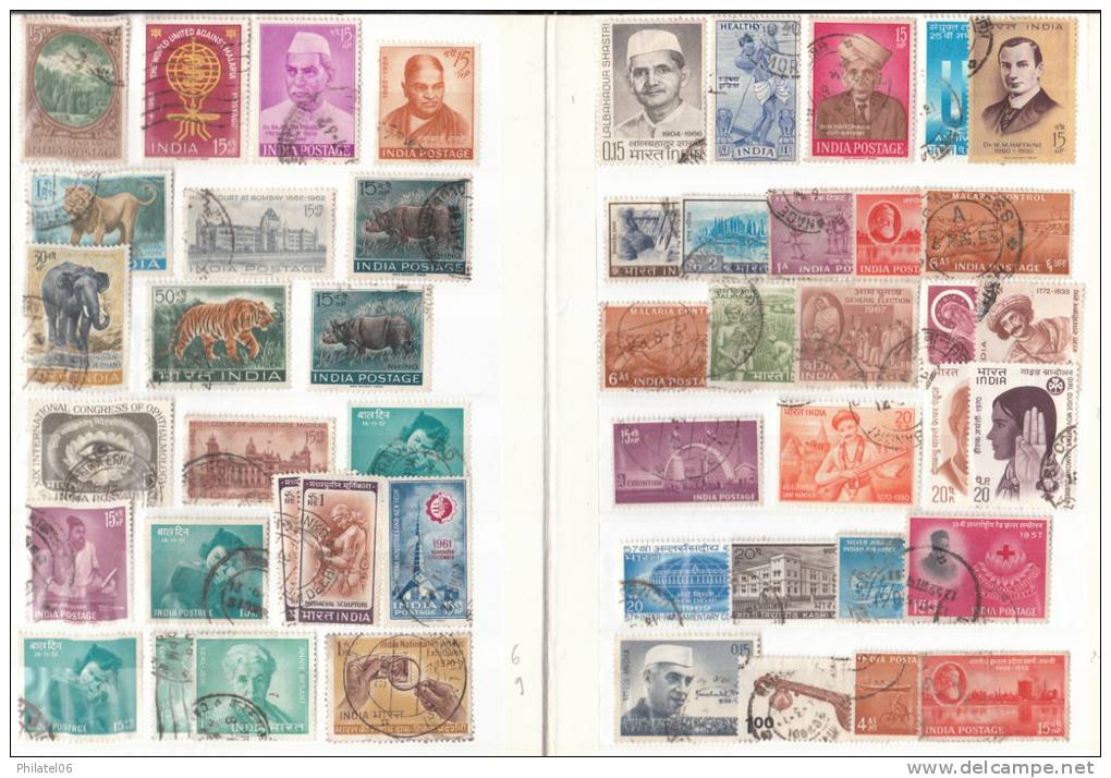 INDIA STAMPS USED (SOME BIRMAN STAMPS ALSO) - Collections, Lots & Series