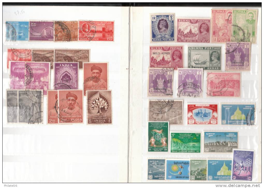 INDIA STAMPS USED (SOME BIRMAN STAMPS ALSO) - Lots & Serien