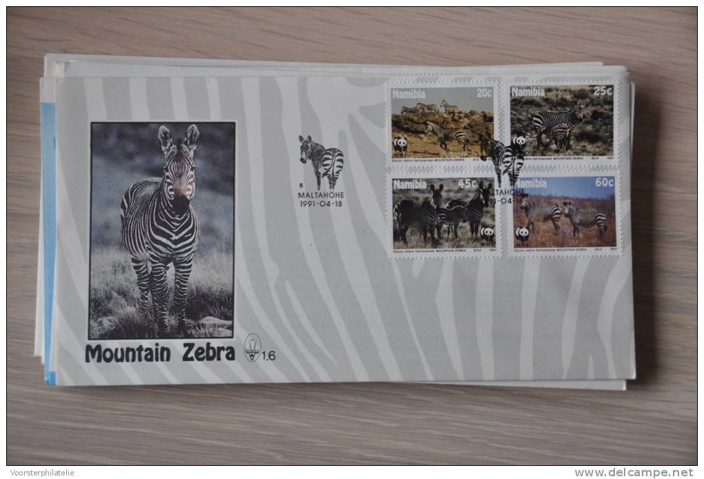 FDC NAMIBIË NAMIBIA 1991 MOUNTAIN ZEBRA BLANCO BLANK. - Namibie (1990- ...)