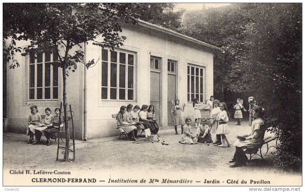 63 CLERMONT FERRAND - Institution De Mlle Ménardière - Jardin Côté Du Pavillon - Clermont Ferrand