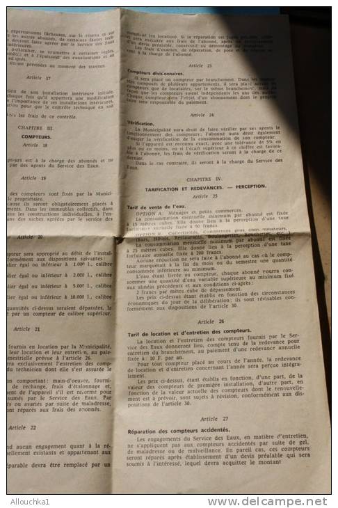 Commune De ROGLIANO En Corse :règlement Service Des Eaux, Assainissement-ordures Ménagères Conseil Municipal:1962/1975 - Europa