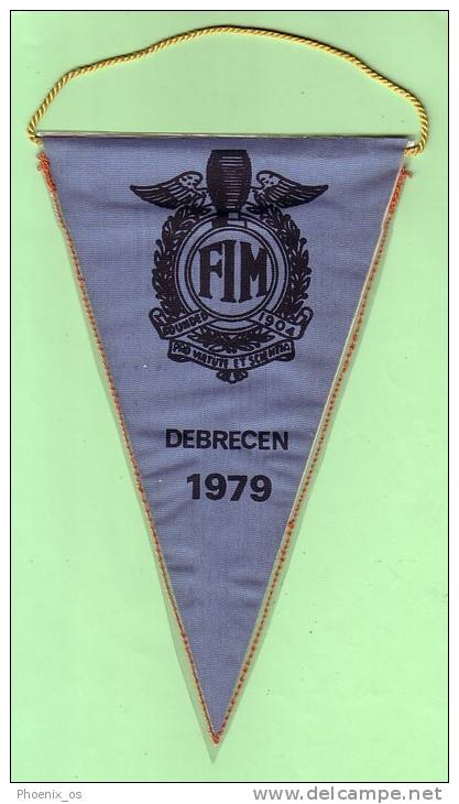 HUNGARY - Flag, Racing - Motorsport, Motorbike, Debrecen 1979, Speedway, Volan SC - Habillement, Souvenirs & Autres