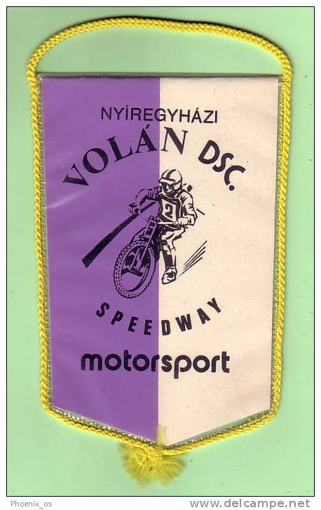 HUNGARY - Flag, Racing - Motorsport, Motorbike, Nyíregyháza, Year Cca 1970, Speedway, Volan DSC - Apparel, Souvenirs & Other