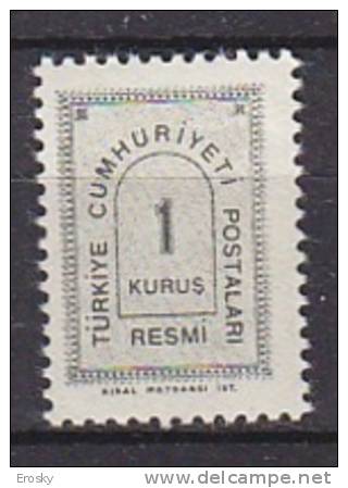 PGL AE114 - TURQUIE SERVICE Yv N°82 ** - Timbres De Service