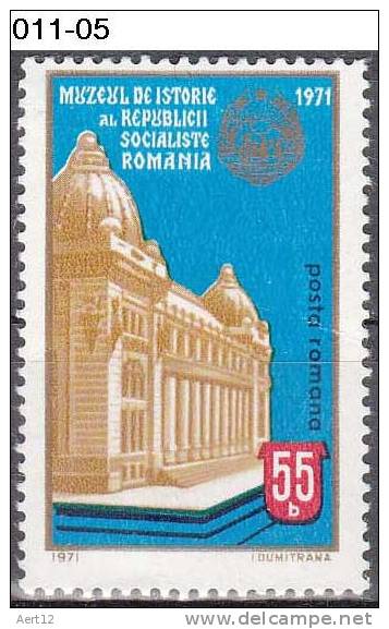 ROMANIA, 1971, For Romania’s Historical Museum, MNH (**); Sc. 2243 - Nuevos