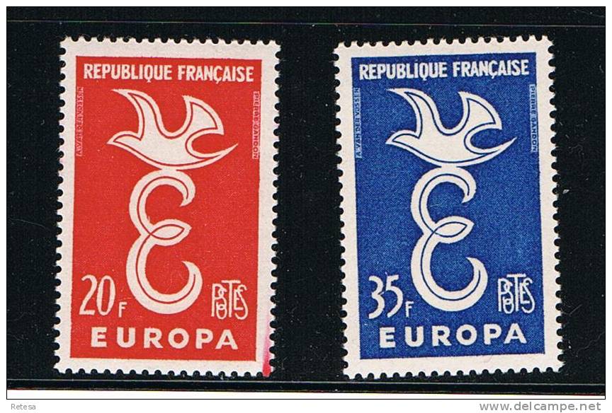 FRANKRIJK    EUROPA ZEGELS  1958 ** - 1958