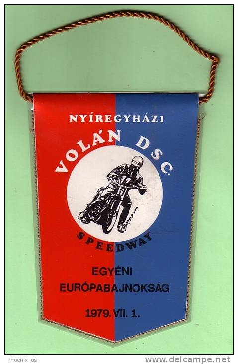 HUNGARY - Flag, Racing - Motorsport, Motorbike, Speedway, Europa League - Nyíregyháza 1979, Volan DSC - Uniformes Recordatorios & Misc