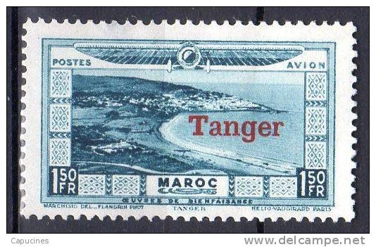 MAROC - 1928: "Timbre Surchargé Tanger" - N° PA 28* - Aéreo