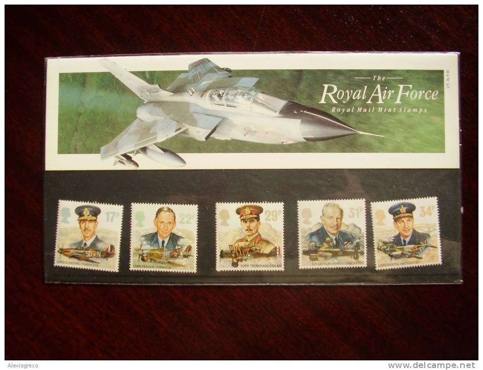 GREAT BRITAIN 1986 HISTORY Of The ROYAL AIR FORCE PRESENTATION PACK No.175 - Presentation Packs