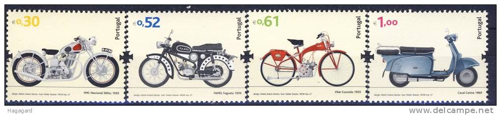 Portugal 2007. Motorcycles. Michel 3210-13. MNH(**) - Neufs