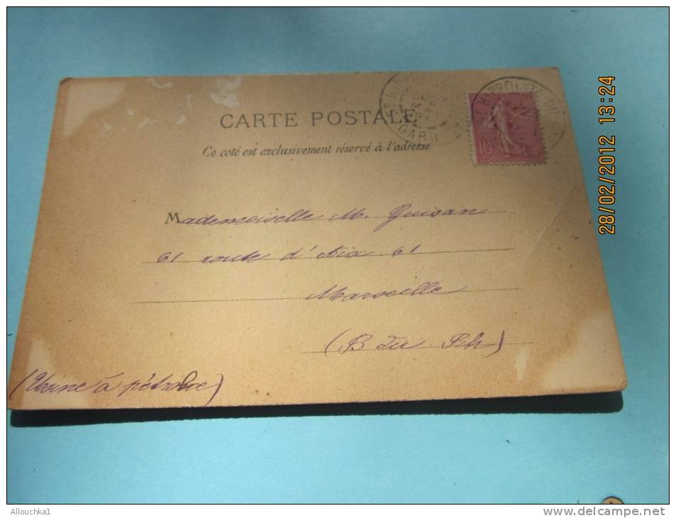 CPA Précurseur De 1904 La Cigale, Poème De Jean Aicard" Mes 4 Ailes…"la Provence CPA Postée à Saint-Hippolyte Du - Insetti