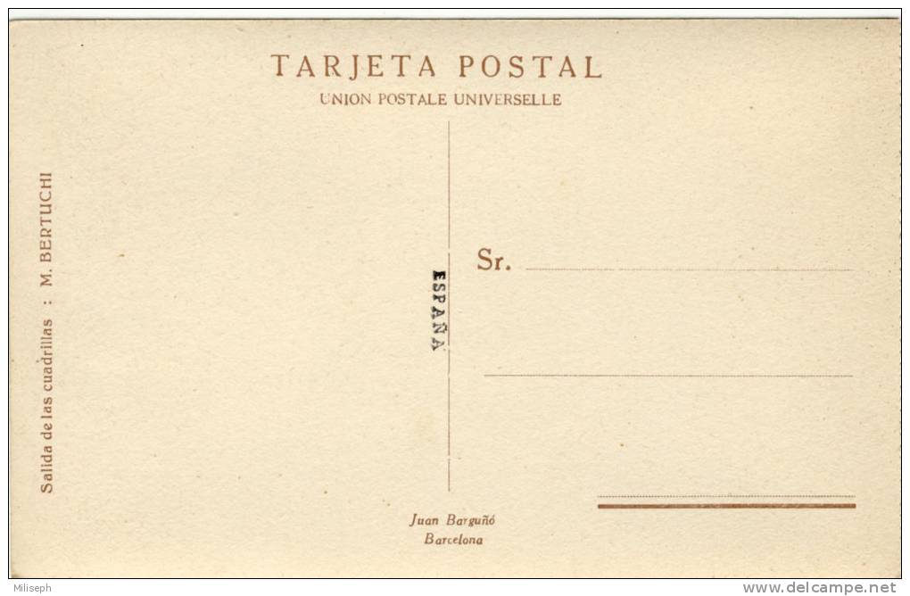 Pochette De 10 Cartes Postales - Carnet  N° 1 - TORROS - Por M. BERTUCHI - Espana - Reproductions De Peintures   (2079) - Corridas