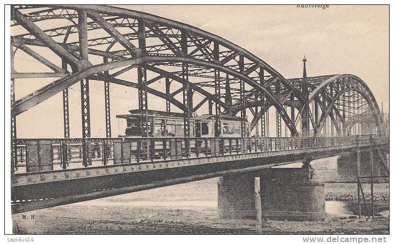 EE 220 / C P A -ALLEMAGNE  - DUISBURG  -  PONT SUR LA RUHR  RUHRBRIDGE - Duisburg