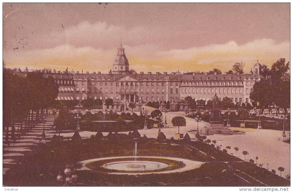 Karlsruhe, Schloss Um 1909 - Karlsruhe