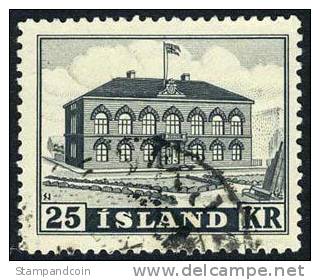 Iceland #273 Used 25k Parliament From 1952 - Gebraucht