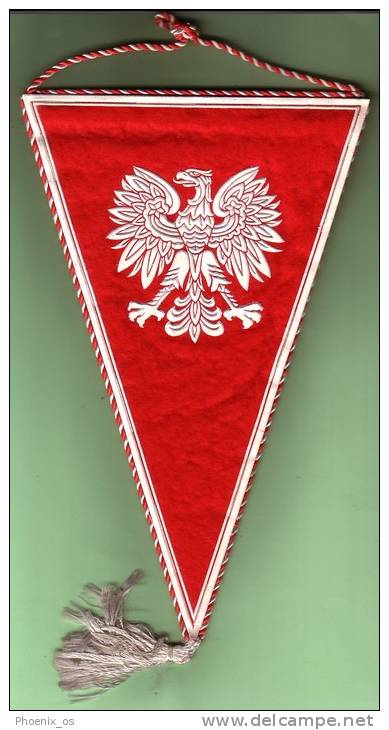 POLAND - Flag, Racing - Motorsport, Motorbike, Polish Association Of Motorsport , Year Cca 1970 - Habillement, Souvenirs & Autres