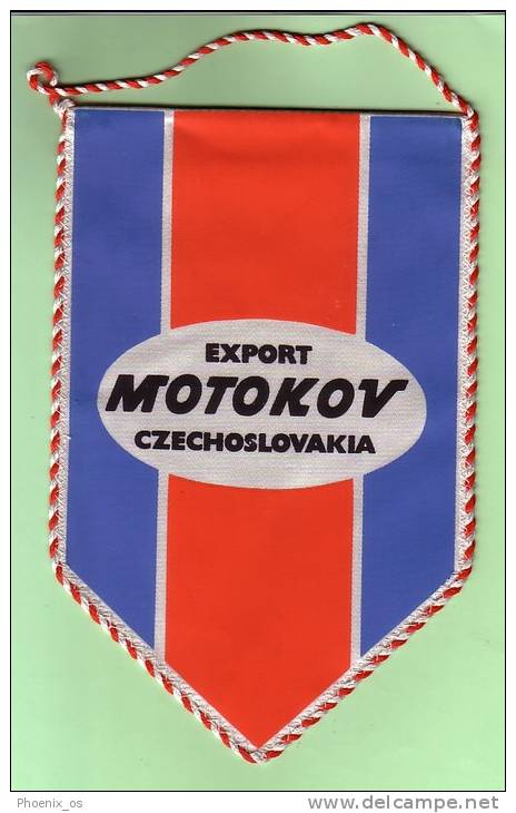 CZECH REPUBLIC - Flag, Racing - Motorsport, Motorbike, Jawa Motors, Year Cca 1970 - Apparel, Souvenirs & Other