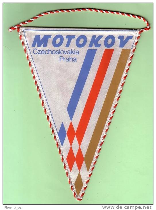 CZECH REPUBLIC - Flag, Racing - Motorsport, Motorbike, Jawa Motors, Year Cca 1970 - Uniformes Recordatorios & Misc