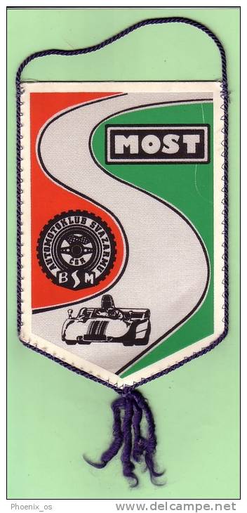 CZECH REPUBLIC - Flag, Racing - Motorsport, Car, Svazarm, Automoto Club, Year Cca 1970 - Habillement, Souvenirs & Autres