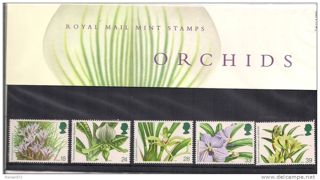 1993 - Orchids - Presentation Packs