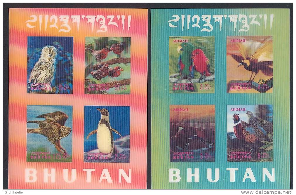 BHOUTAN BF024/25 Oiseaux - Bhután