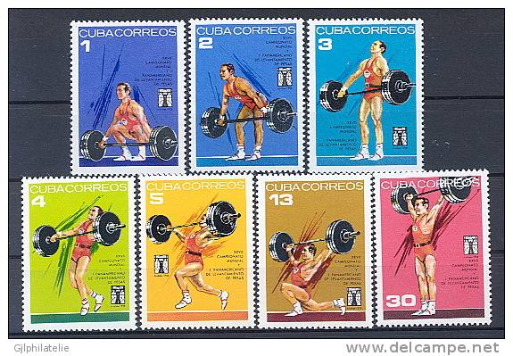 CUBA 1701/07 NEUF Mondiale D´haltérophilie - Unused Stamps