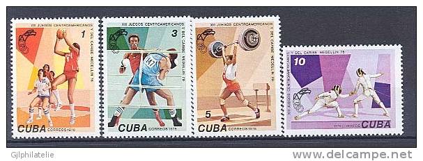 CUBA 2062/65 Et PA288/89 NEUF Jeux Sportifs - Unused Stamps