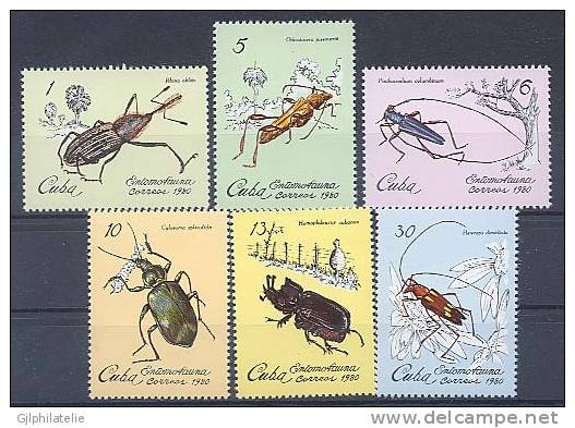 CUBA 2164/69 NEUF Insectes - Unused Stamps