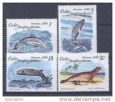 CUBA 2197/200 NEUF Mammifères Marins - Neufs