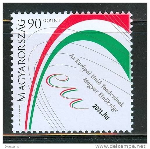 HUNGARY-2011.Hungarian Presidency Of EU MNH!! - EU-Organe