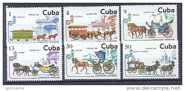 CUBA 2275/80 Voitures Huppomobiles - Kutschen