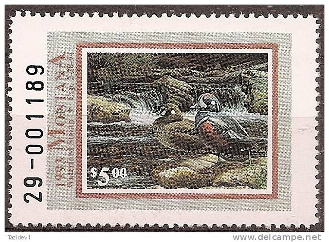UNITED STATES -  1992  Montana Duck Hunting Stamp. MNH **  001189 - Duck Stamps