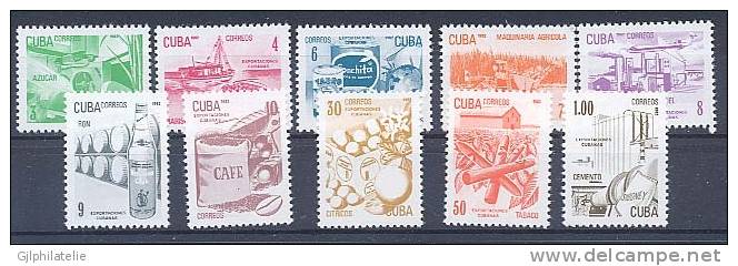 CUBA 2336/45 Produits D'exportation - Vinos Y Alcoholes