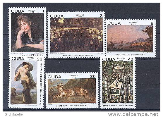 CUBA 2362/67 Musée National - Peintures - Unused Stamps