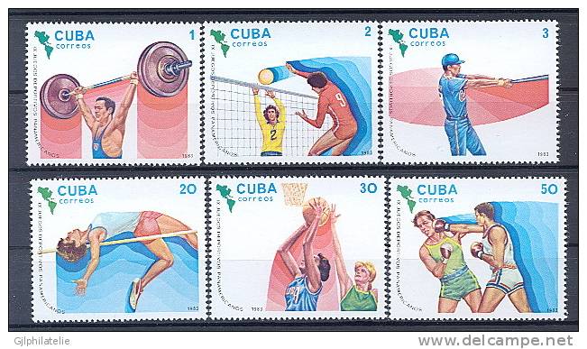 CUBA 2443/48 Jeux Panaméricains - Ongebruikt