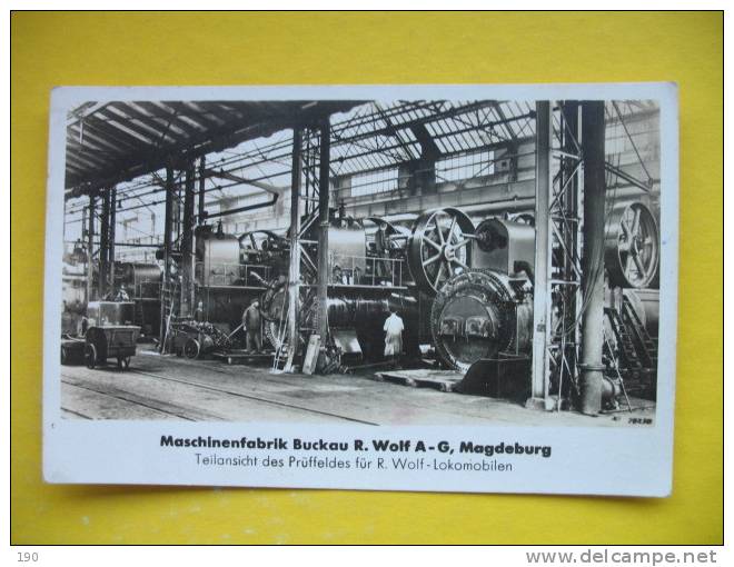 Maschinenfabrik Buckau R.Wolf A-G,Magdeburg Teilansicht Des Pruffeldes Fur R.Wolf-Lokomobilen - Magdeburg