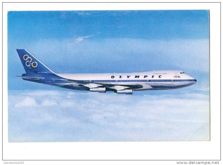 B57171 Airplains Avions Olympic Airways Boeing 747 Not Used Perfect Shape Back Scan At Request - 1946-....: Moderne