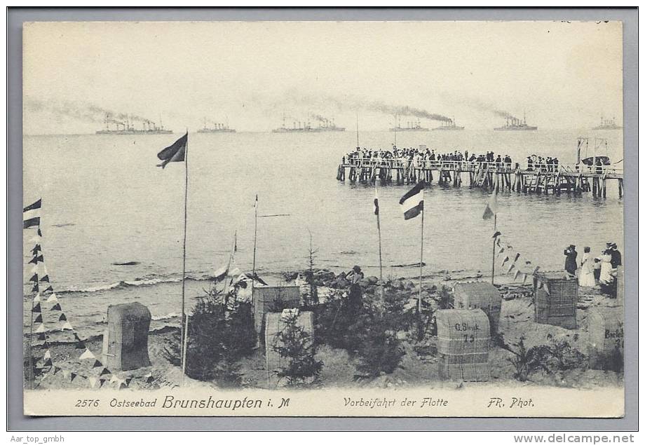 DE MV Brunshaupten Vorbeifahrt Der Flotte Ungebraucht Foto H.Bartelmann - Kühlungsborn