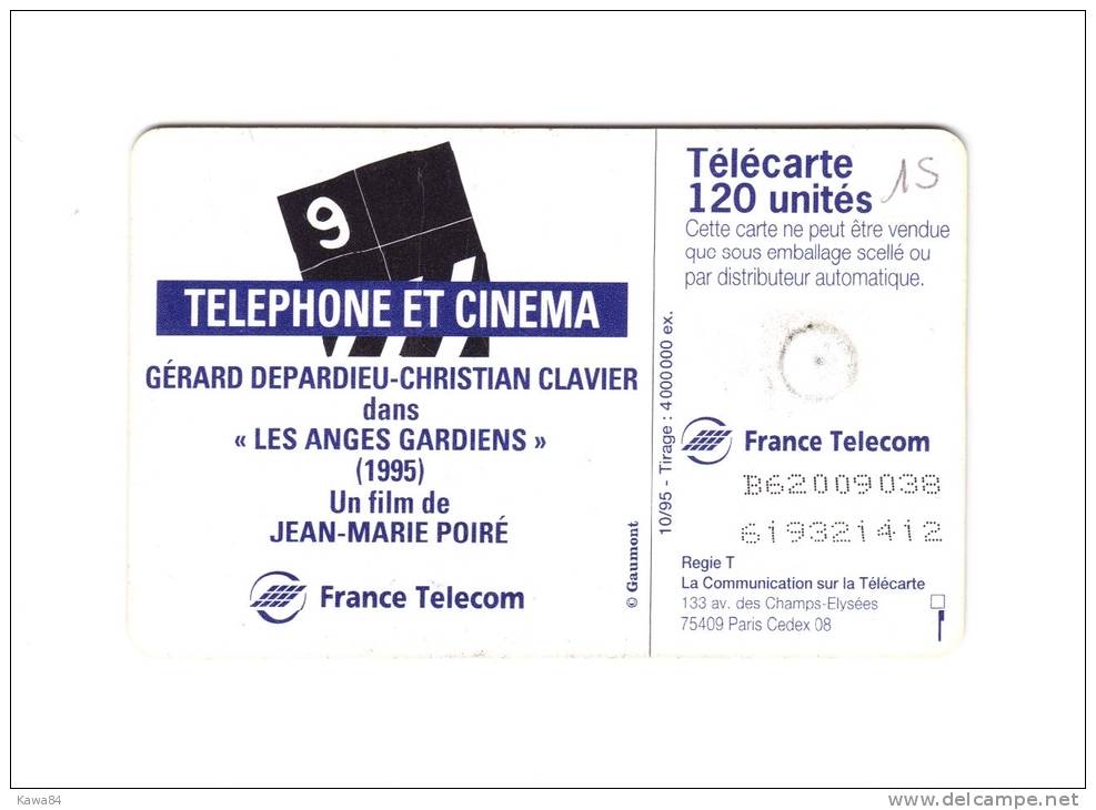 Carte Télécarte  "  Téléphone Et Cinéma - Clavier / Depardieu  " - Personnages