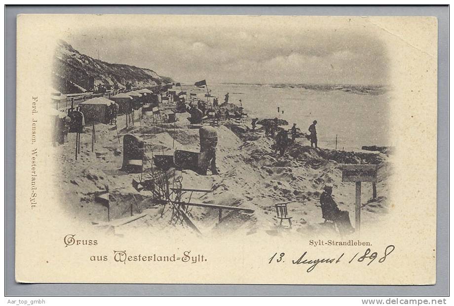 DE SH Sylt Westerland 1898-08-14 Foto F.Jensen - Sylt