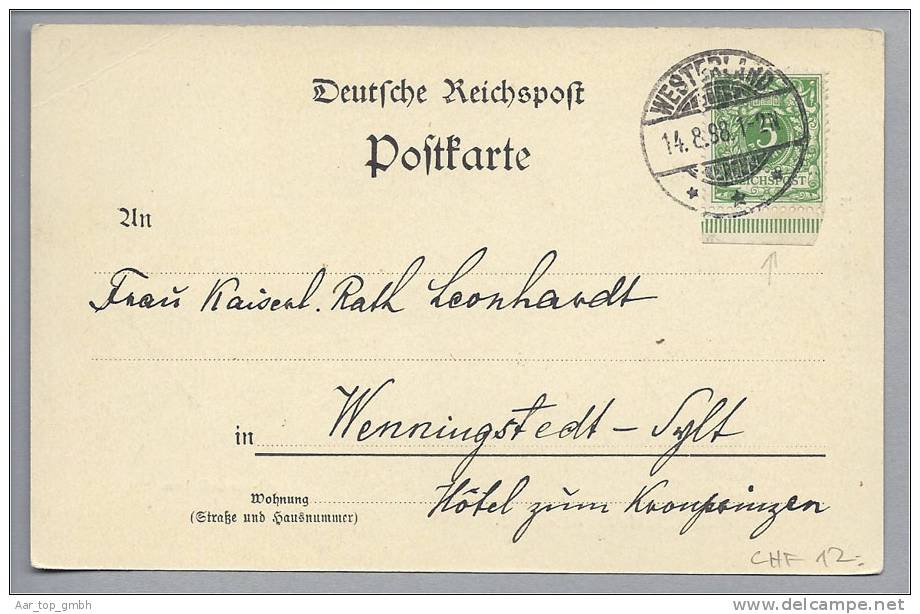 DE SH Sylt Westerland 1898-08-14 Foto F.Jensen - Sylt